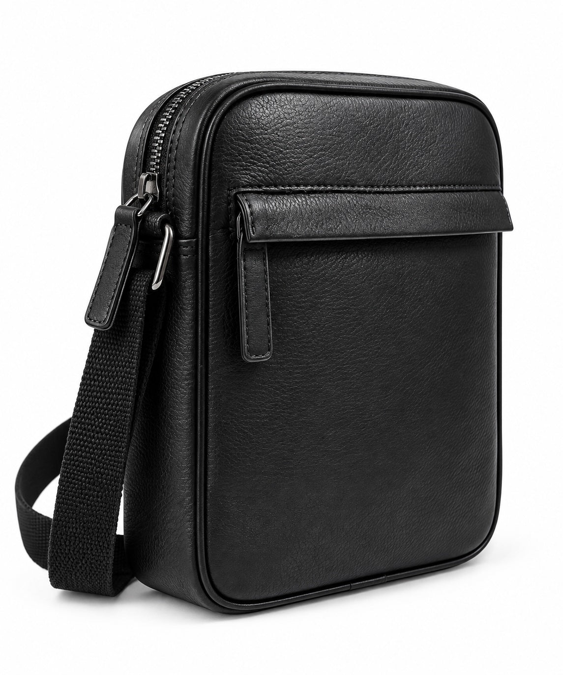 The London North South Leather Crossbody Bag – Black