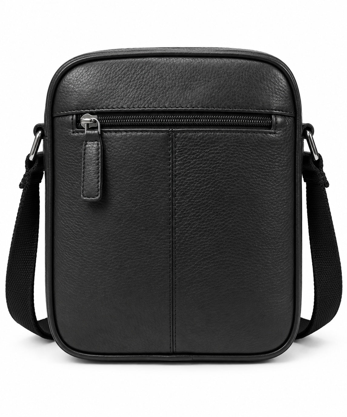 The London North South Leather Crossbody Bag – Black