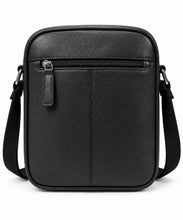 The London North South Leather Crossbody Bag – Black