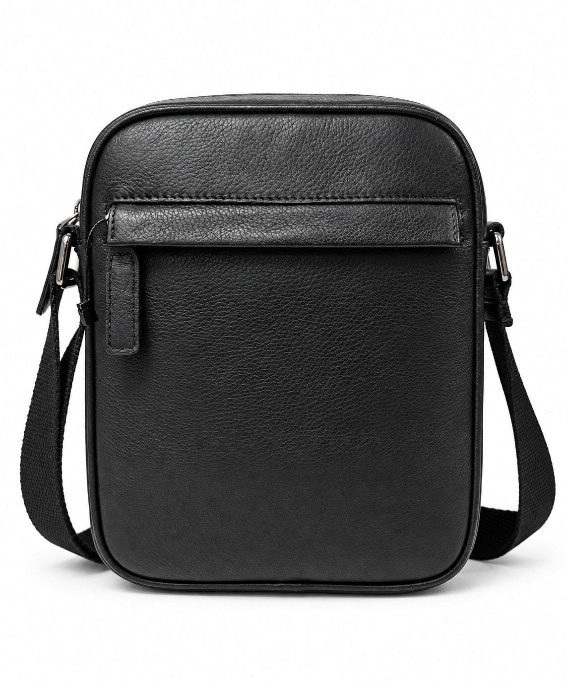 The London North South Leather Crossbody Bag – Black