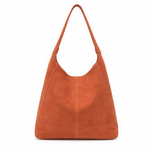 Lani Suede Hobo Bag - Burnt Orange