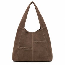 Laurie Suede Hobo Bag - Choc