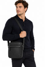 The London North South Leather Crossbody Bag – Black