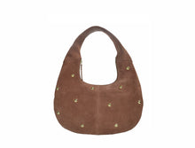 Chelsea Suede Studded Shoulder Bag