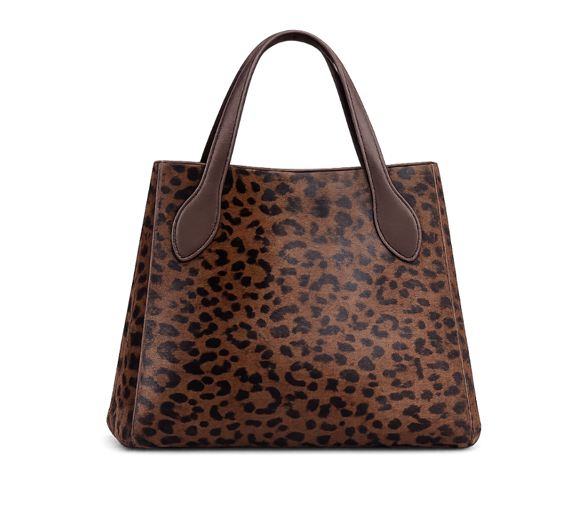 Miranda Large Leopard Hairon Tote