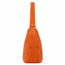 Lani Suede Hobo Bag - Burnt Orange