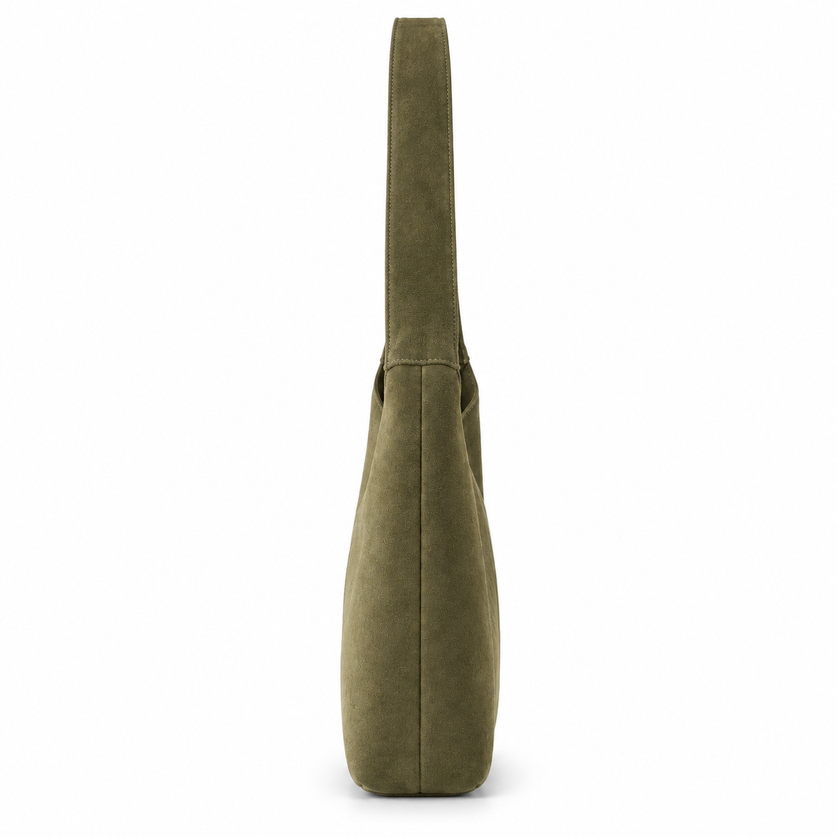 Amelie Suede Shoulder Bag — Olive