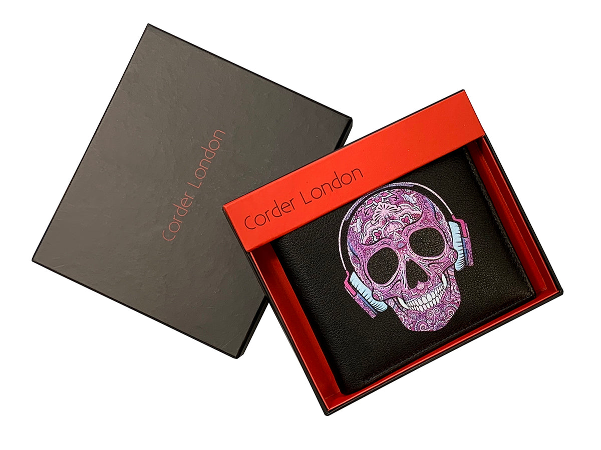 Purple Candy Skull DJ